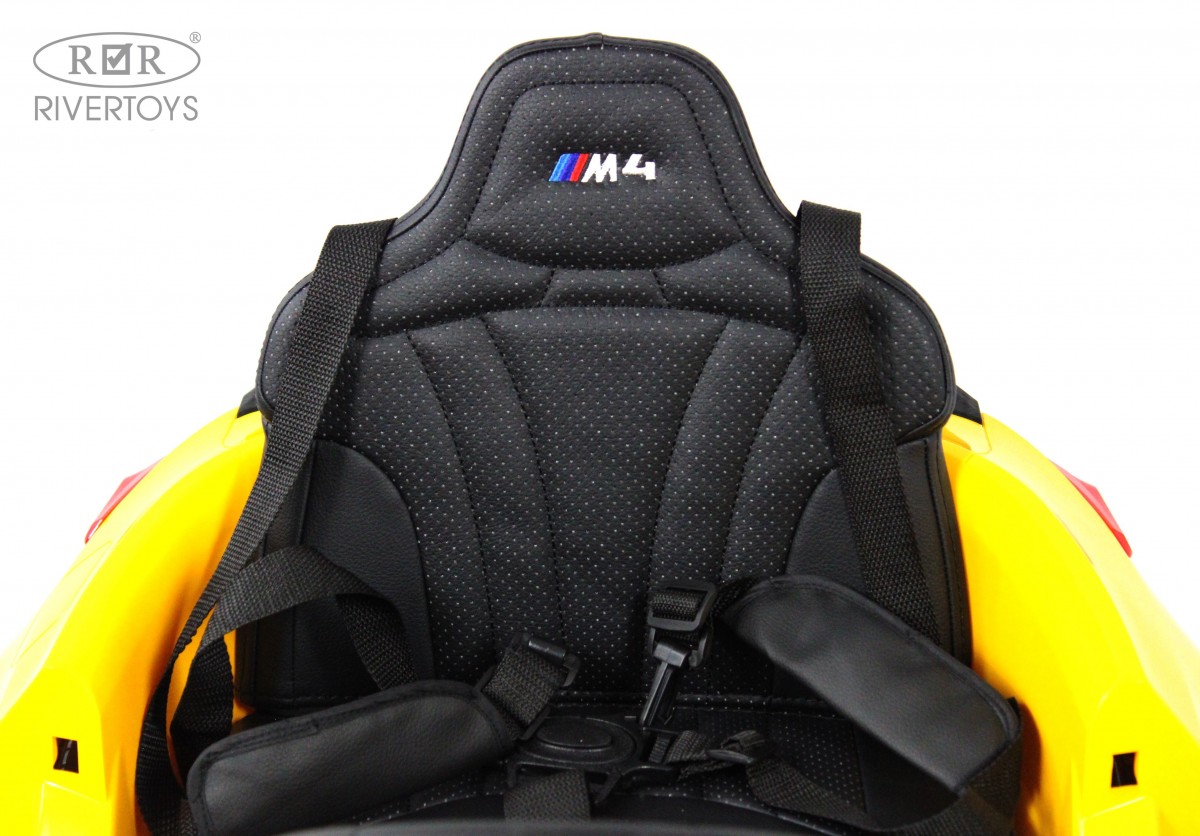 Детский электромобиль RiverToys BMW M4 A004AA желтый 9lmscib41z42srgomtnnqw2hx744jh32