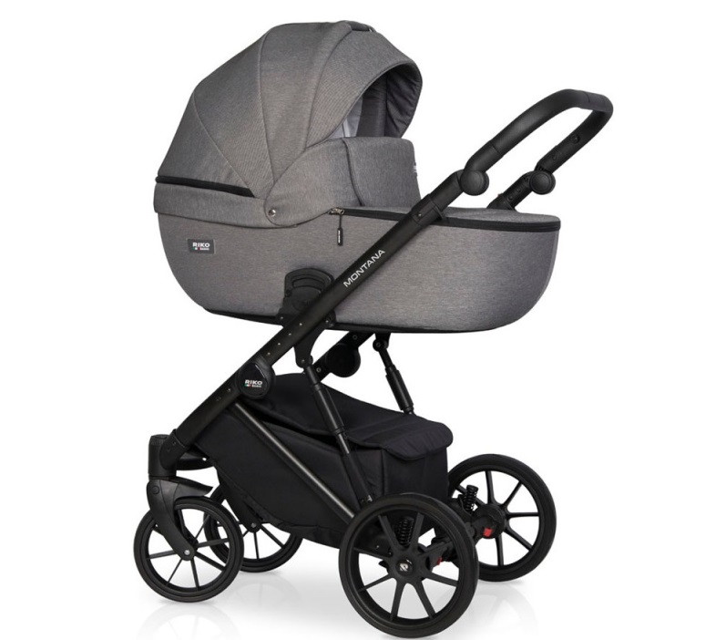 Коляска 2 в 1 RIKO BASIC MONTANA 04 графит 289y1eshst10pngge3wrhmzqakll548h