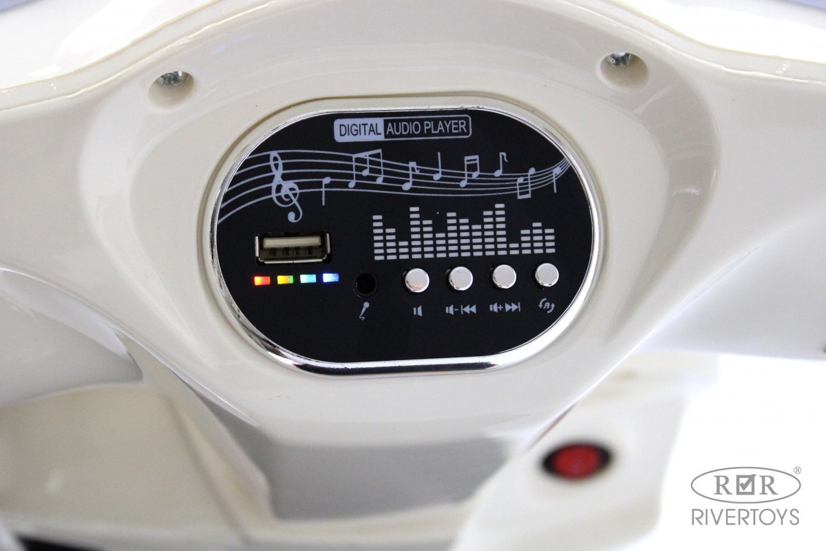 Детский электромотоцикл RiverToys Z555ZZ бежево-красный 8hwadi2jc3sva9r7t62j7c6119a3ns37