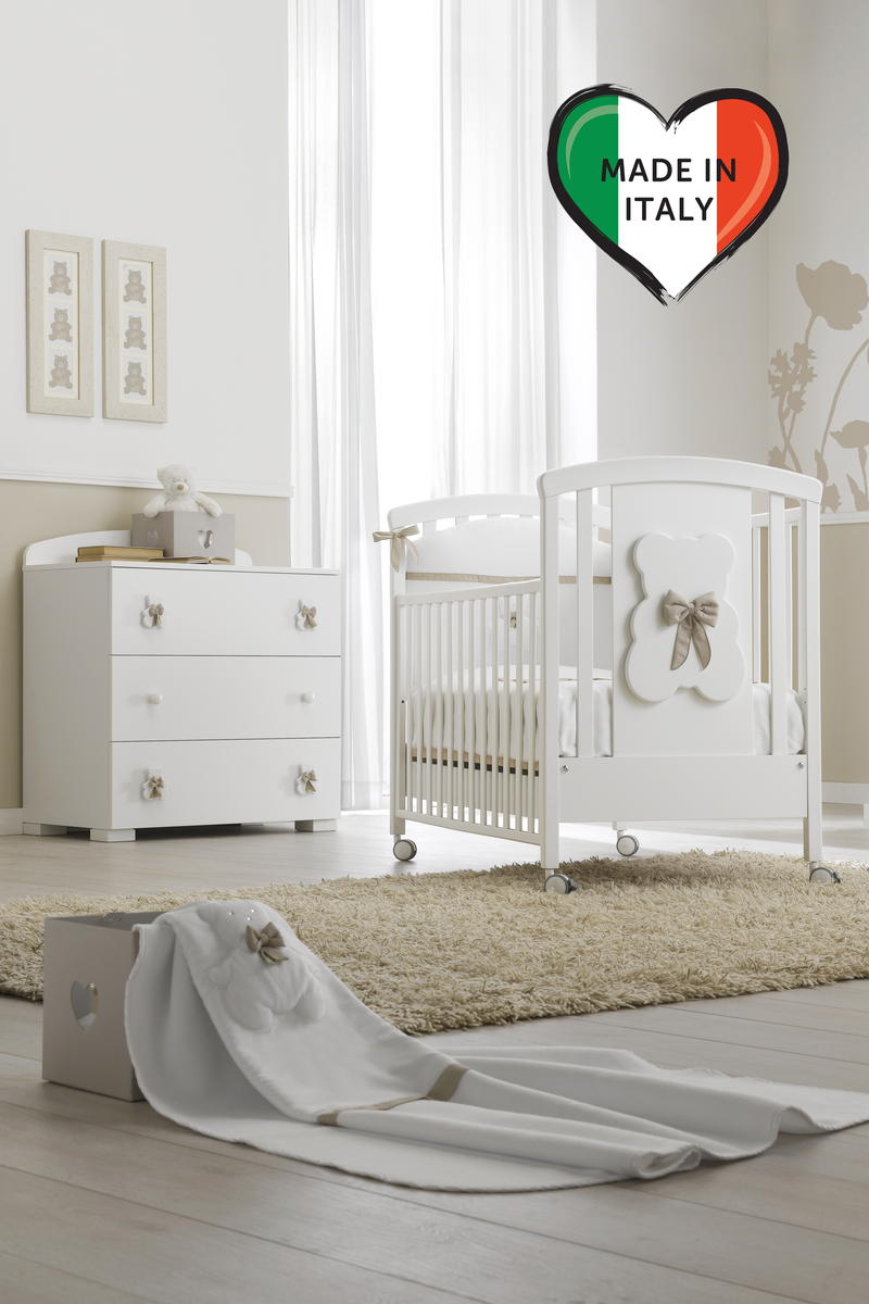 Детская кроватка Erbesi Dudu Белый/Песочный bxszcjv2pklhnjbltg7czwayzr3tl9sj