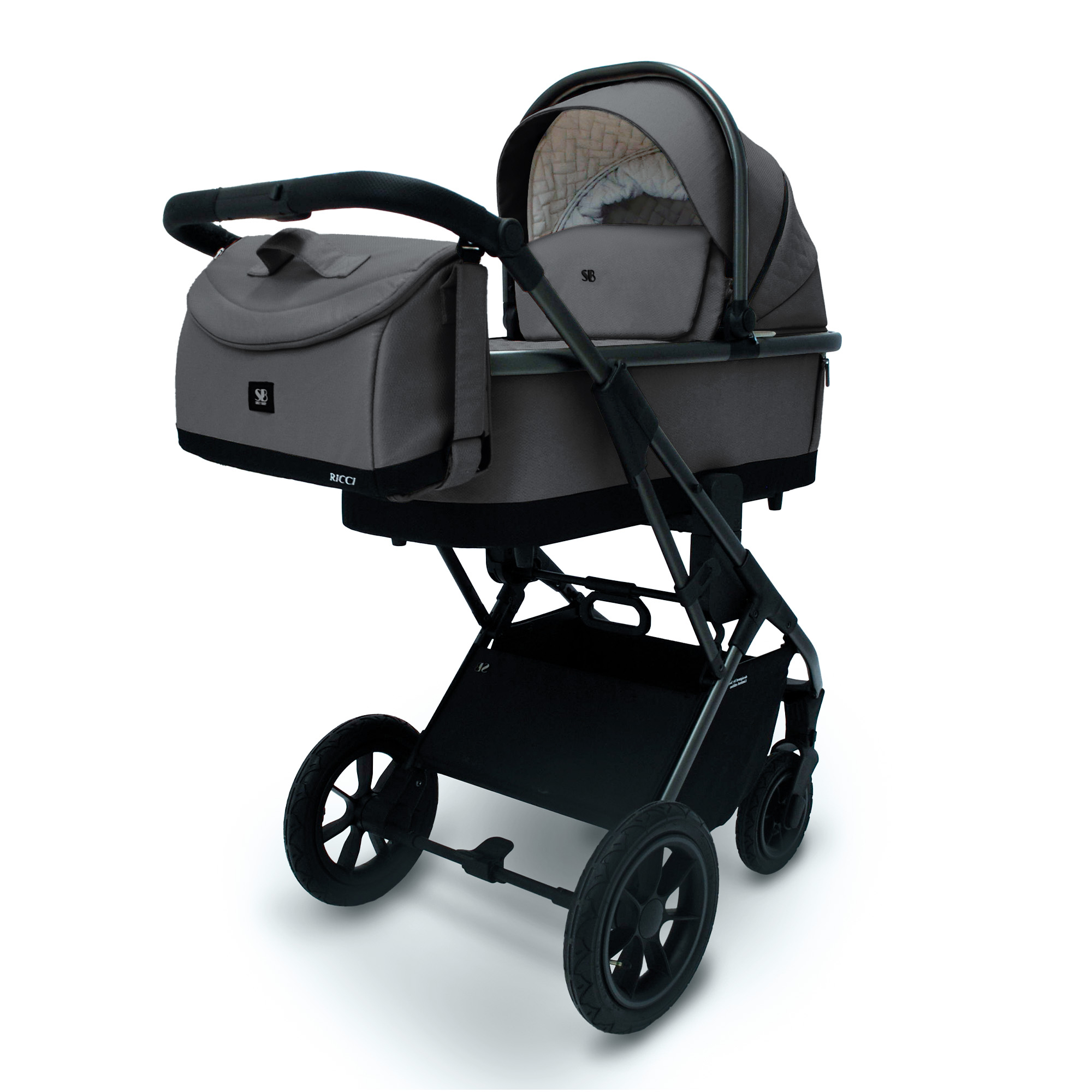 Коляска 2 в 1 Sweet Baby Ricci Steel Grey 108135136-kolyaska-2-v-1-sweet-baby-ricci-steel-grey