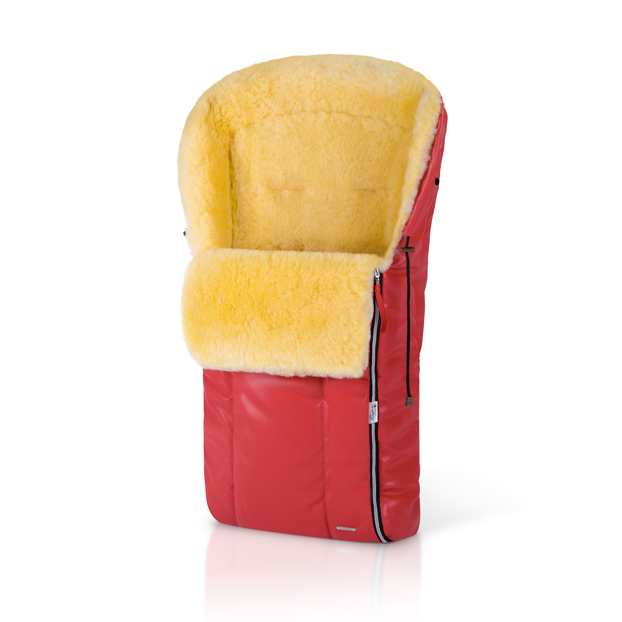 Конверт в коляску меховой Esspero Nicolas Leatherette (натуральная овчина) Red  ed1f668799db0a1a2368a7849f8f7514