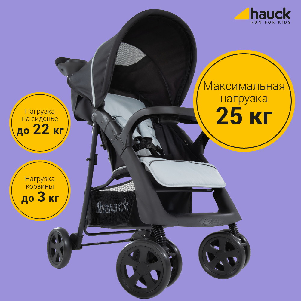 Прогулочная коляска Hauck Shopper Neo II caviar/silver 2opbz2mw7j8aew8m6tbei1zimvxm3d2w