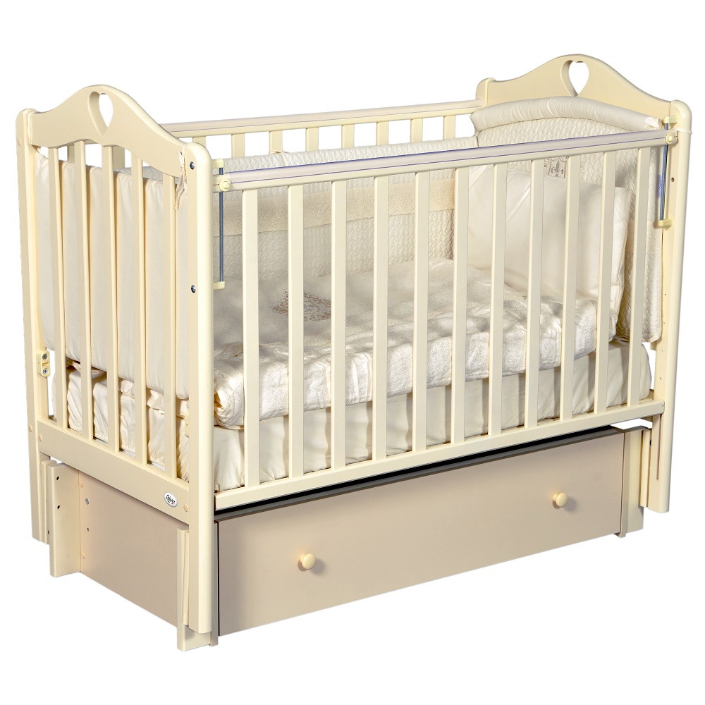 Детская кроватка Oliver Bambina Premium с универсальным маятником и ящиком Слоновая кость t0h6g10xk2q4qkwrbgpxv9c14e2v5kvp