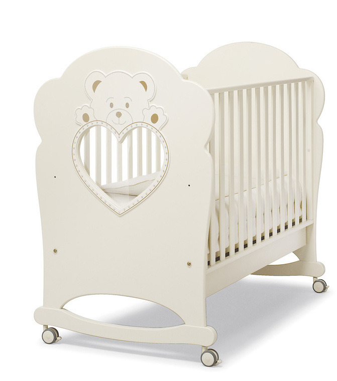 Детская кроватка Erbesi Cucciolo (со стразами Swarovski) Ivory (слоновая кость) 5ec9b0ec0765ba2ac7825f47223140a7