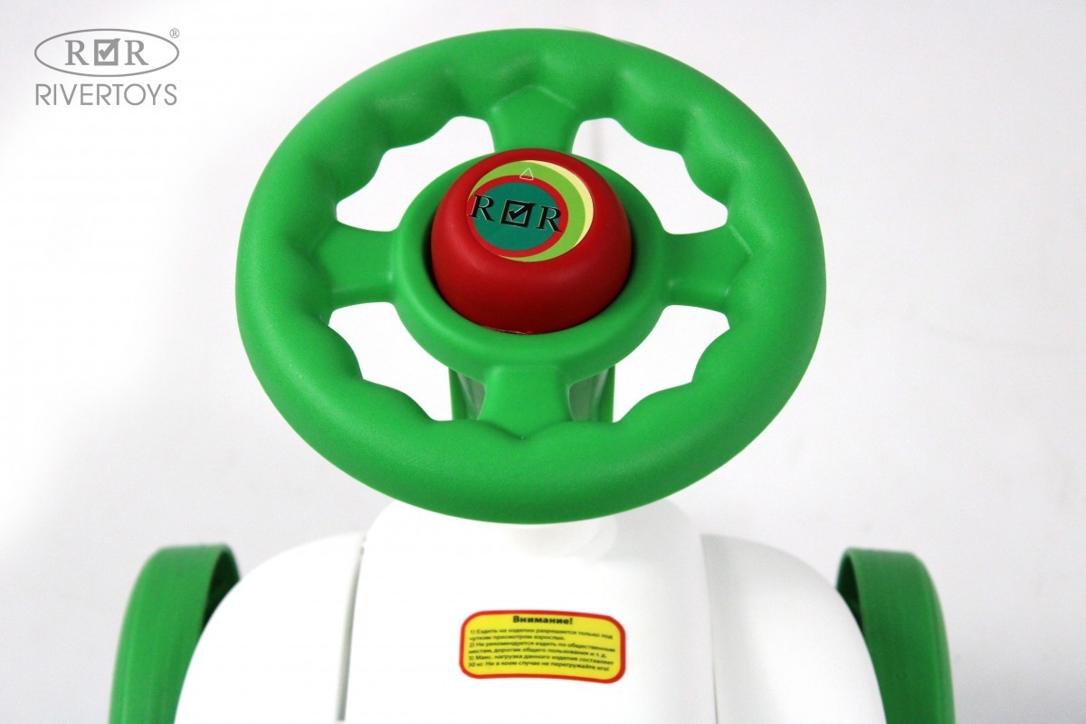 Детский толокар RiverToys G100GG белый ki6ubn8zezi2r179oeirw20z8or9ipry