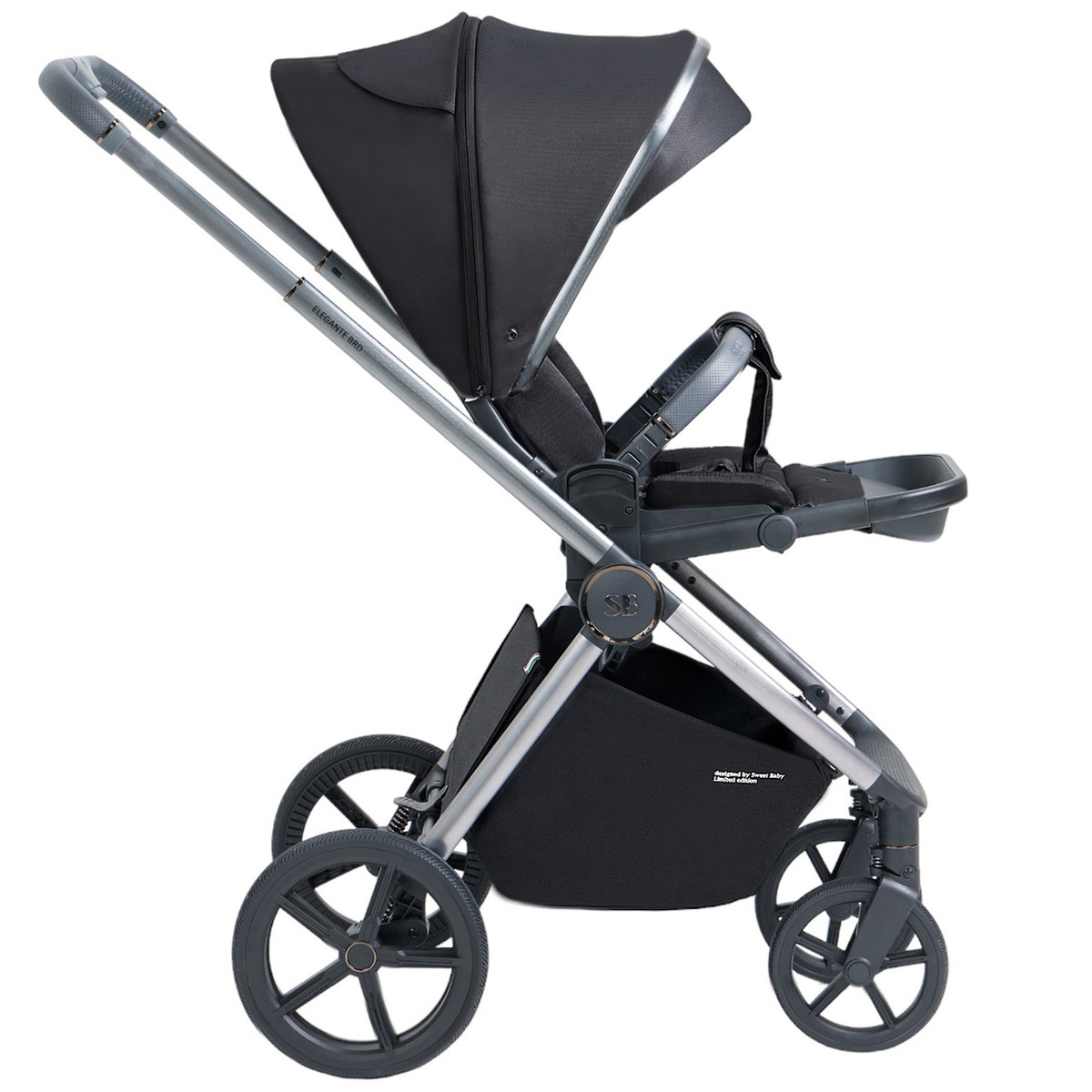 Коляска 2 в 1 Sweet Baby Elegante BRD Black t9cezqy1edn2jayt59btrtsh2w39cmwb