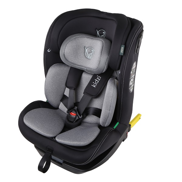 Детское автокресло Kidzi SPIN 360 i-SIZE (серое)