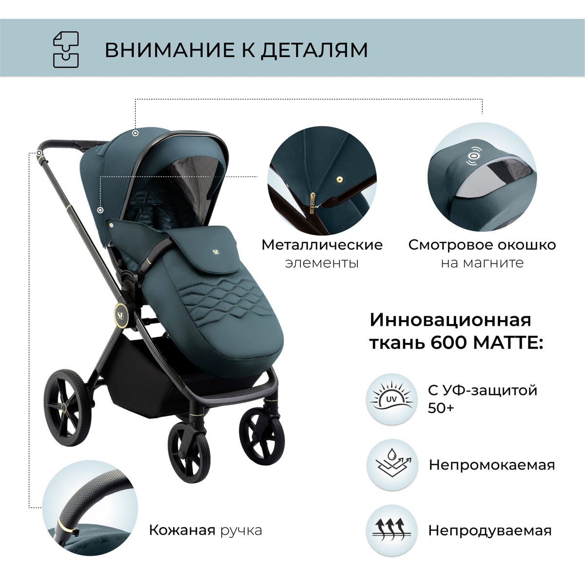 Коляска 2 в 1 Sweet Baby Elegante GL Blue 5en0fs78433rxfb2t10h4smn4rtwslua