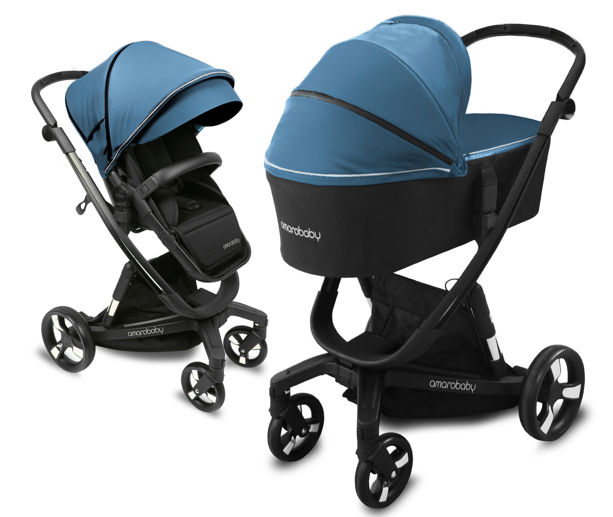 Коляска 2 в 1 Amarobaby Tutum с Auto Brake Синий 5aqacldljihfcqf1s3ml4jayygkg6vdn