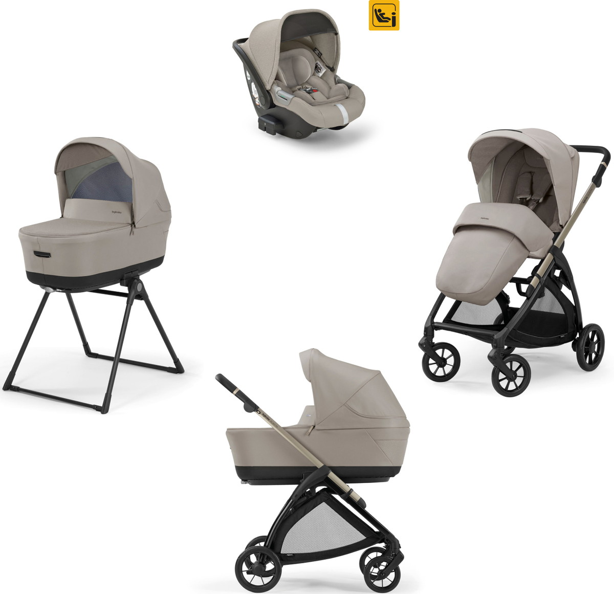 Коляска 3 в 1 Inglesina Electa (DRW I-Size) с подставкой под люльку Standup Battery Beige nlg8zl18zsnkozh5swueo7h84pg981me