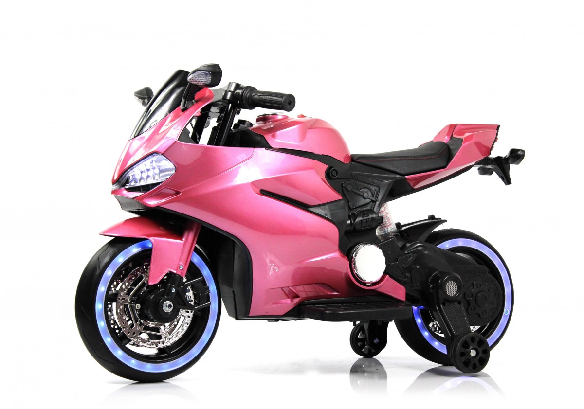 Детский электромотоцикл RiverToys X003XX розовый глянец 3lki4tl6nlcz8fz05bz1w54lmvlt1pya