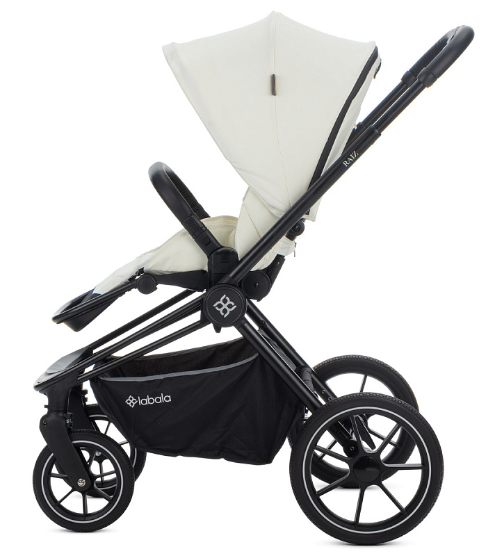 Детская коляска Labala Raiz Lite 2 в 1 2023 White Black3