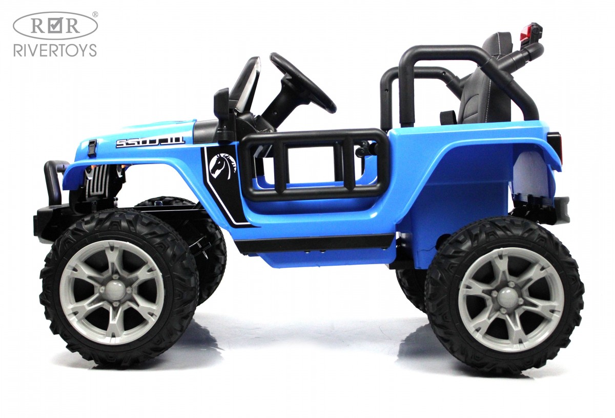 Детский электромобиль RiverToys T222TT 4WD синий bh552evpdifskka9hfwc246z1wh2jqf8