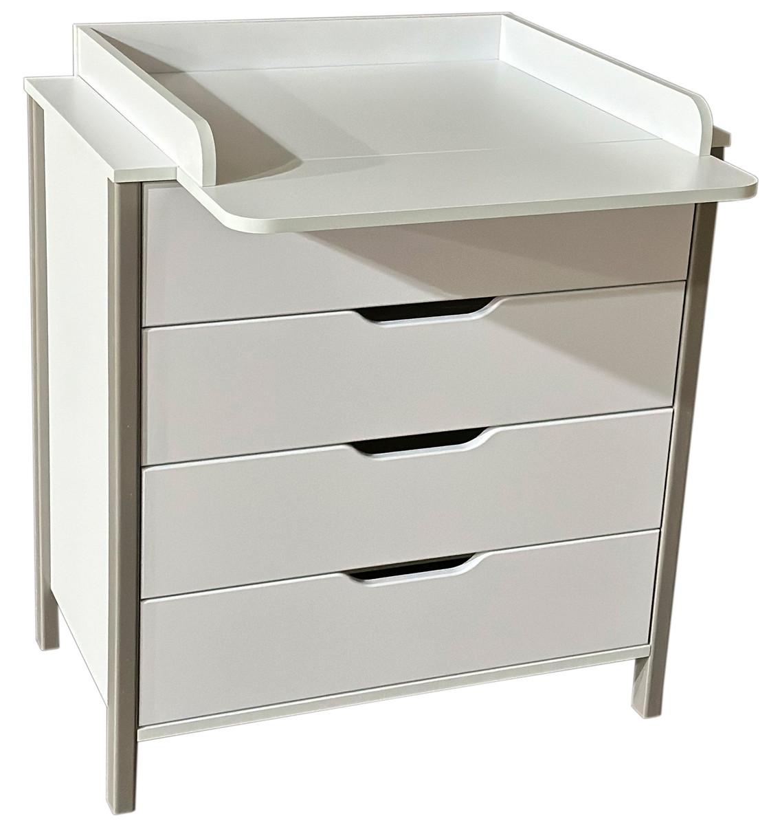 Пеленальный комод Oliver Prince (белый/серый)