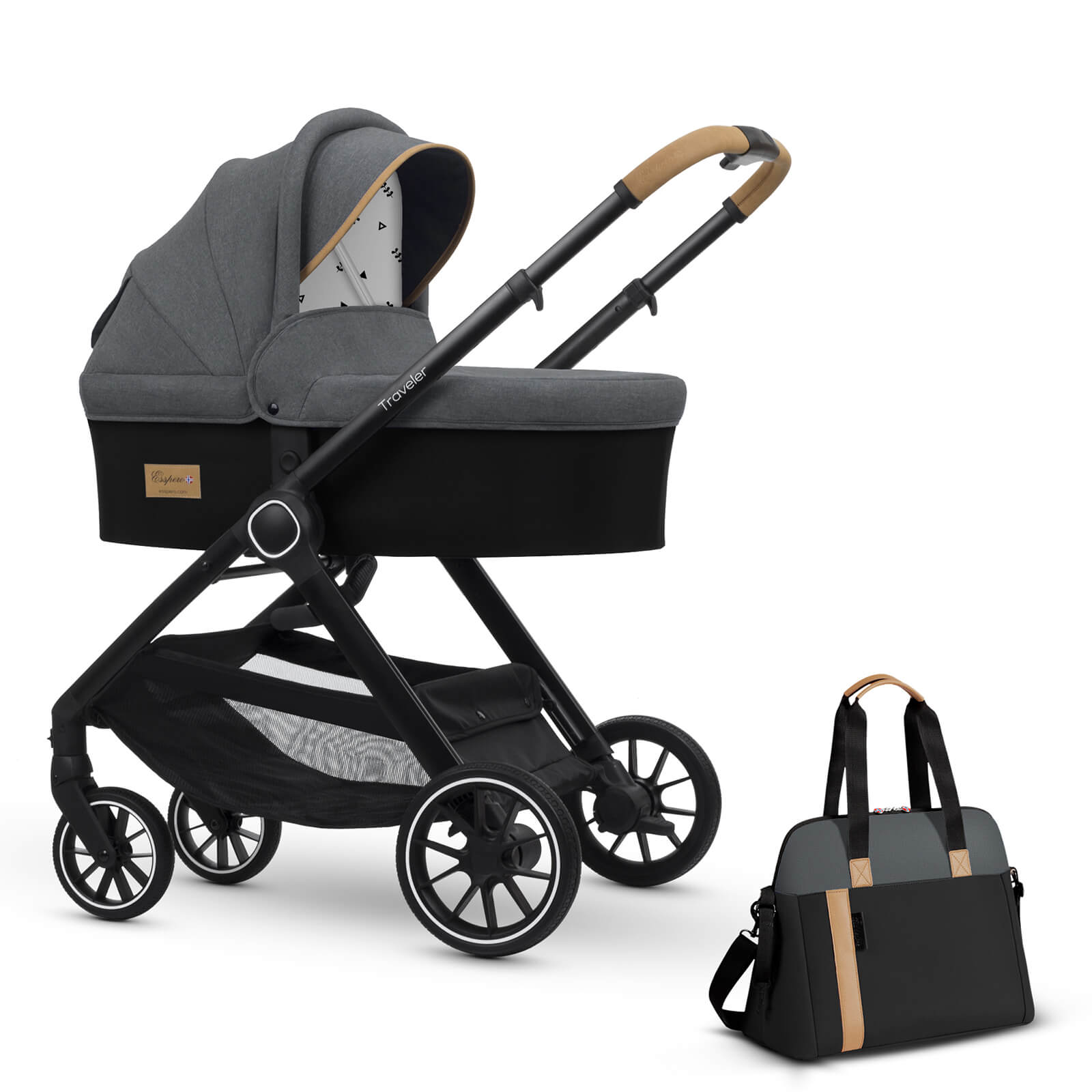 Коляска для новорожденных Esspero Traveler + сумка Nordic 024175e2fc9dd3cd25f773d9a398f1bb