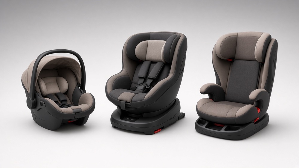 Автокресла Cybex: Aton, Cloud G, Sirona T и Solution T по возрастам