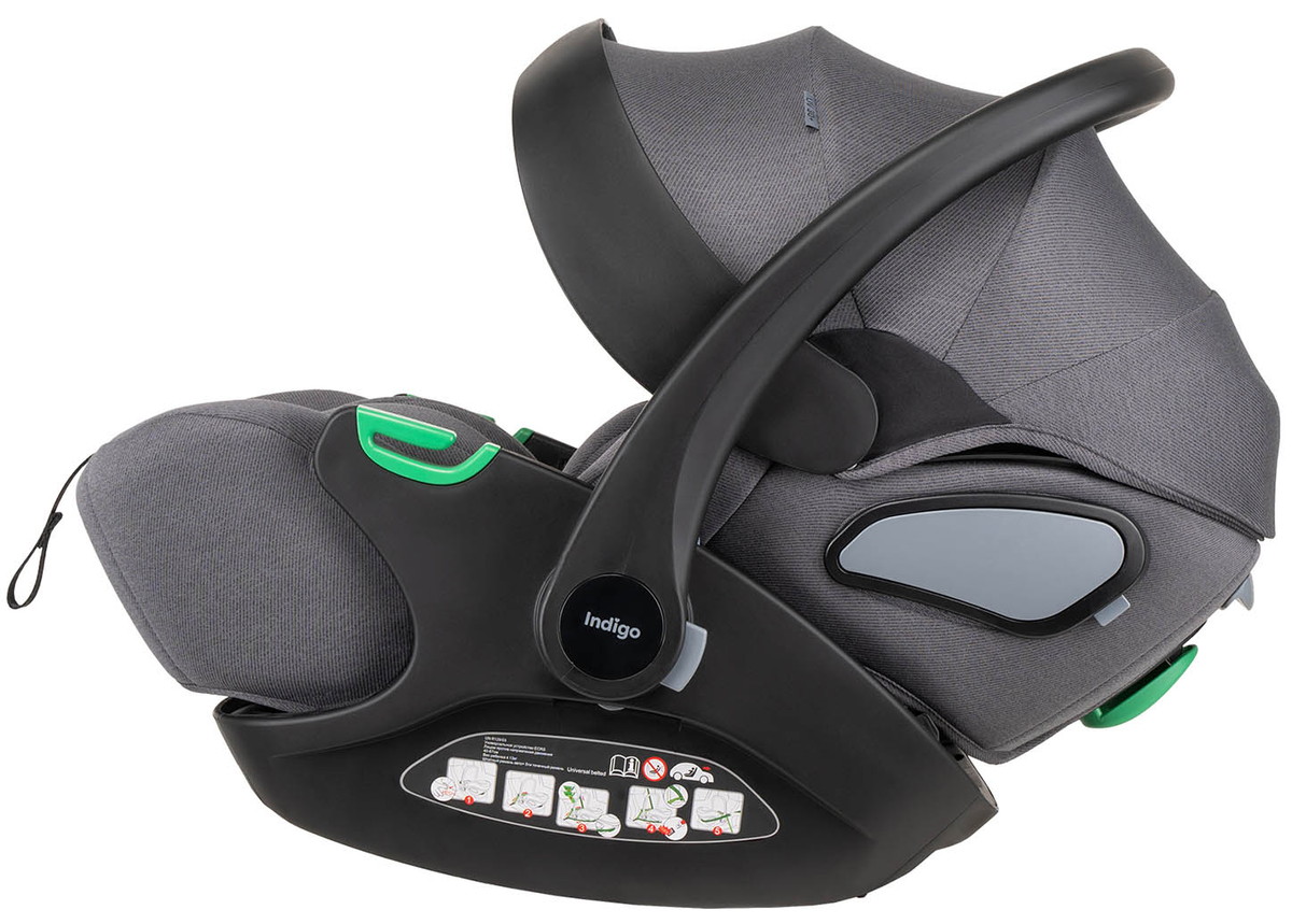 Автокресло Indigo Techno I-Size 0-13 кг серый 9a1vl05wa6cacczihapdd35gcklo6wg2