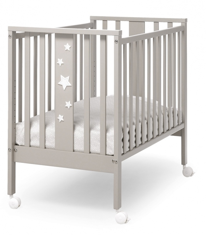 Кровать c матрасом Erbesi Stellina Mini (Песочный/Белый)