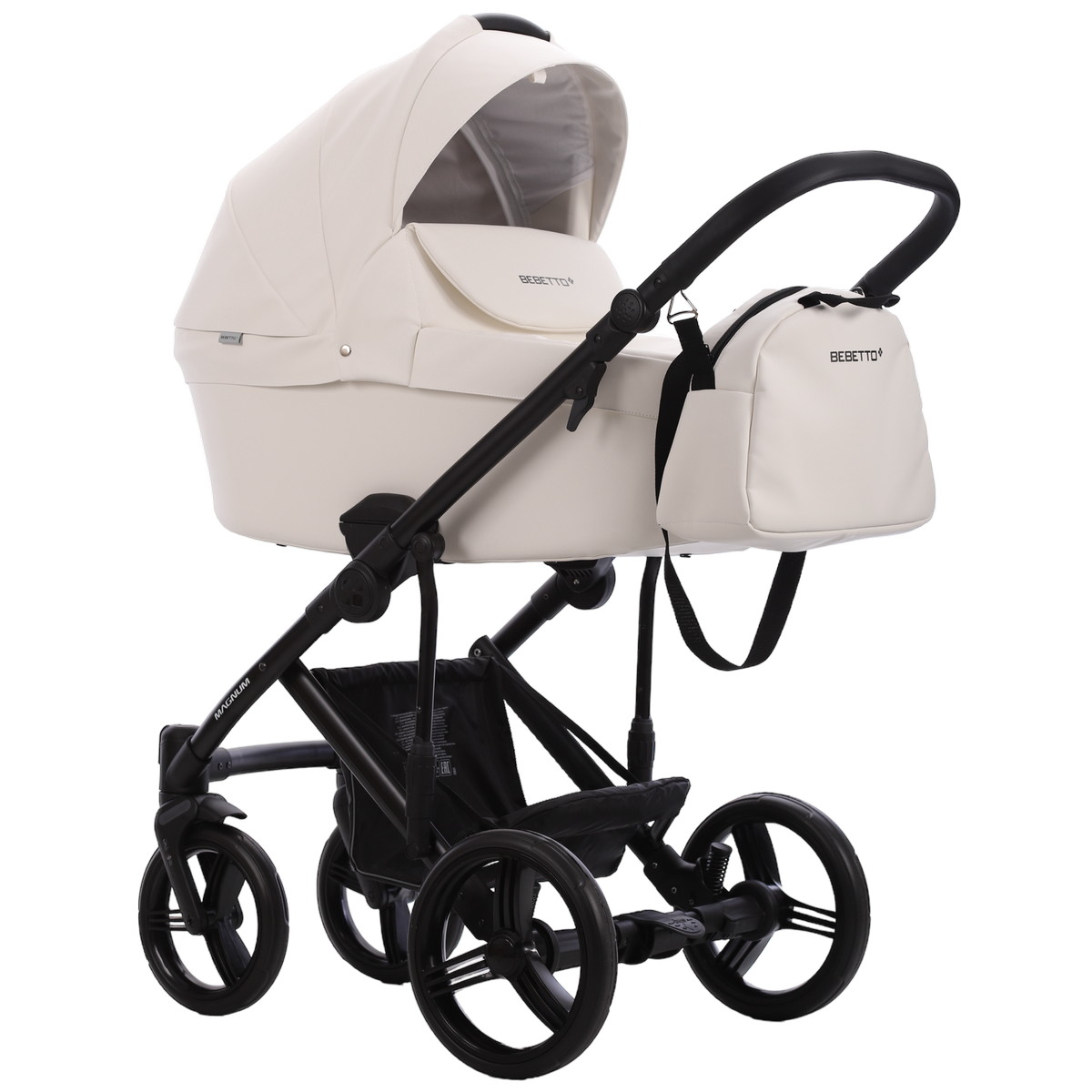 Коляска 2 в 1 Bebetto MAGNUM LIGHT PRO (Light pro 07 (белая кожа))