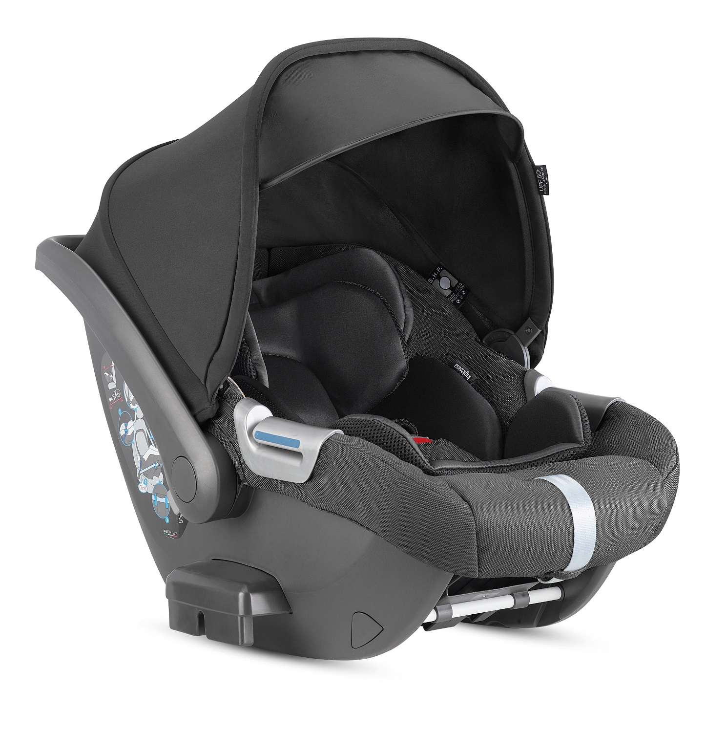 Автокресло Inglesina CAB для коляски Aptica Charcoal Grey 303e52dc2b0942db16376072821c07e4