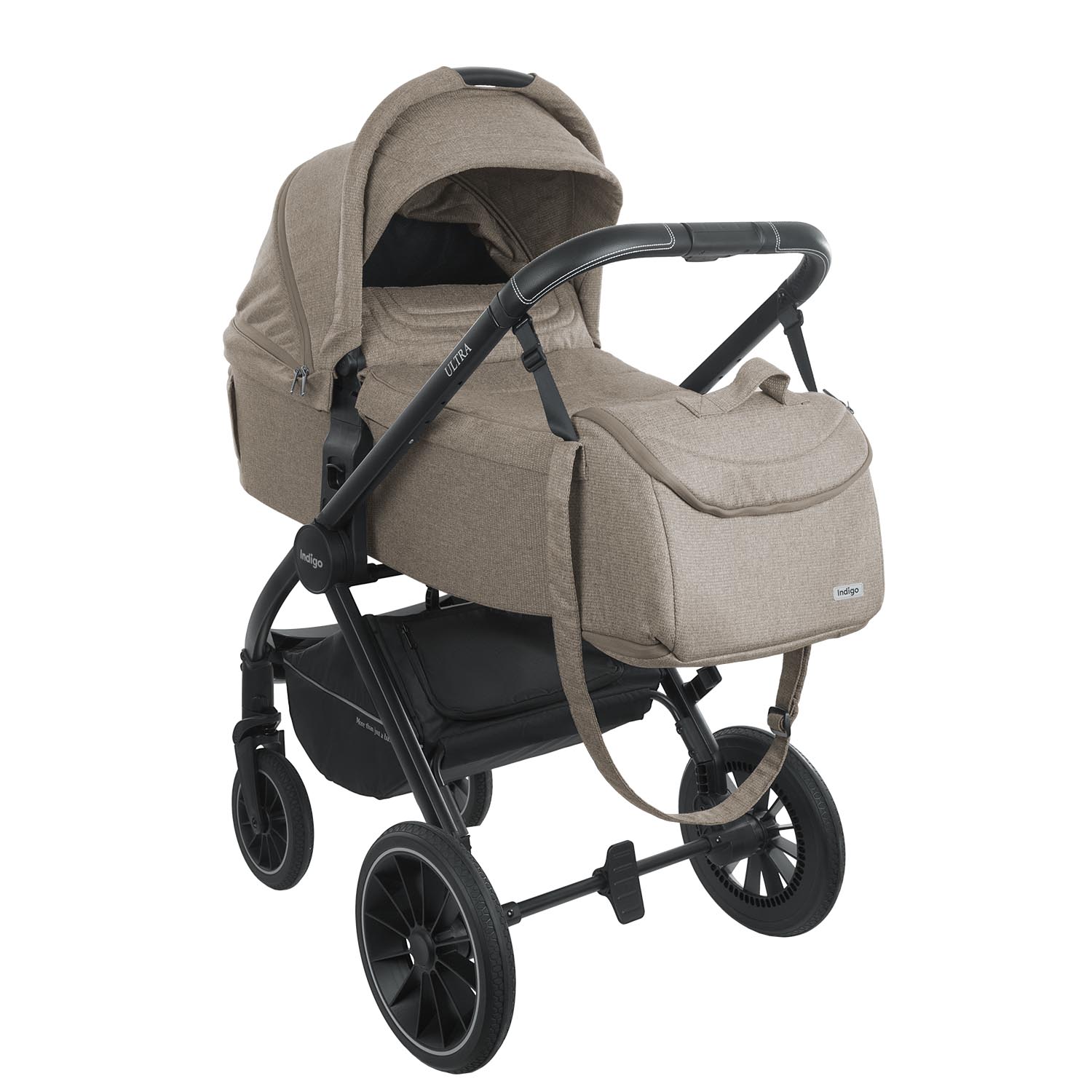 Коляска 3 в 1 INDIGO ULTRA  бежевый 250a79e1e0484291aa9f50afccb82009