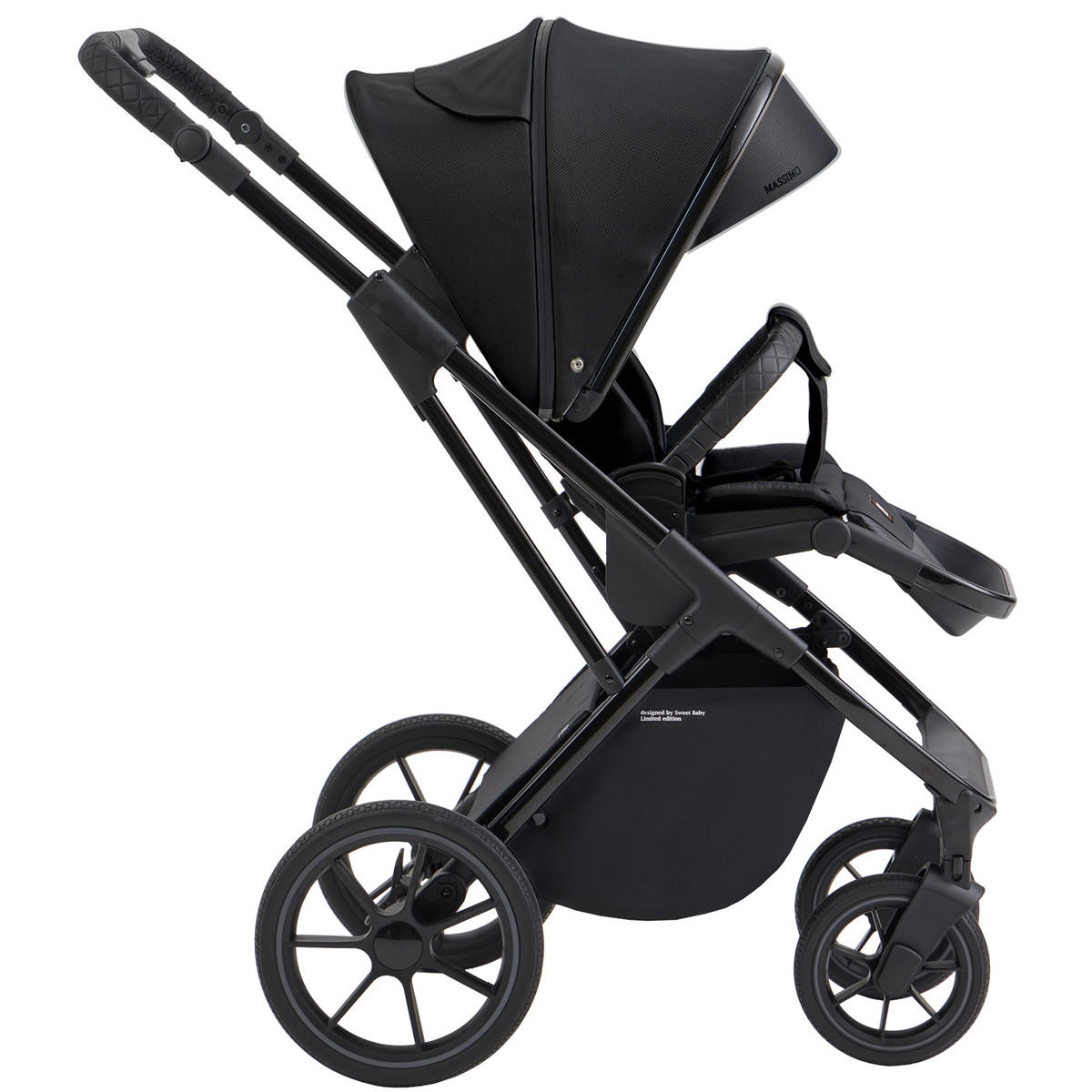 Детская коляска Sweet Baby Massimo SBL 2 в 1 Black 9nwn98wfbog592ggyp17ldy1d1mv2vlk