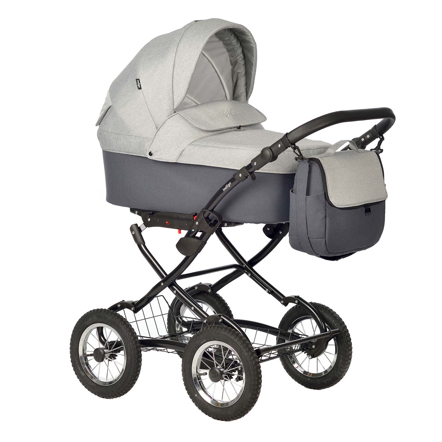 Коляска Indigo BLUES Classic  серый b6bd22c21ebfcf338842bb856eff4a7a