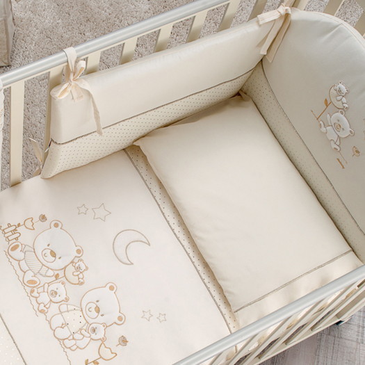 Комплект белья из 5-и предметов Italbaby Happy Family крем rzpk08gg5ciyt3m9eml1ymhjxt7vwcjq