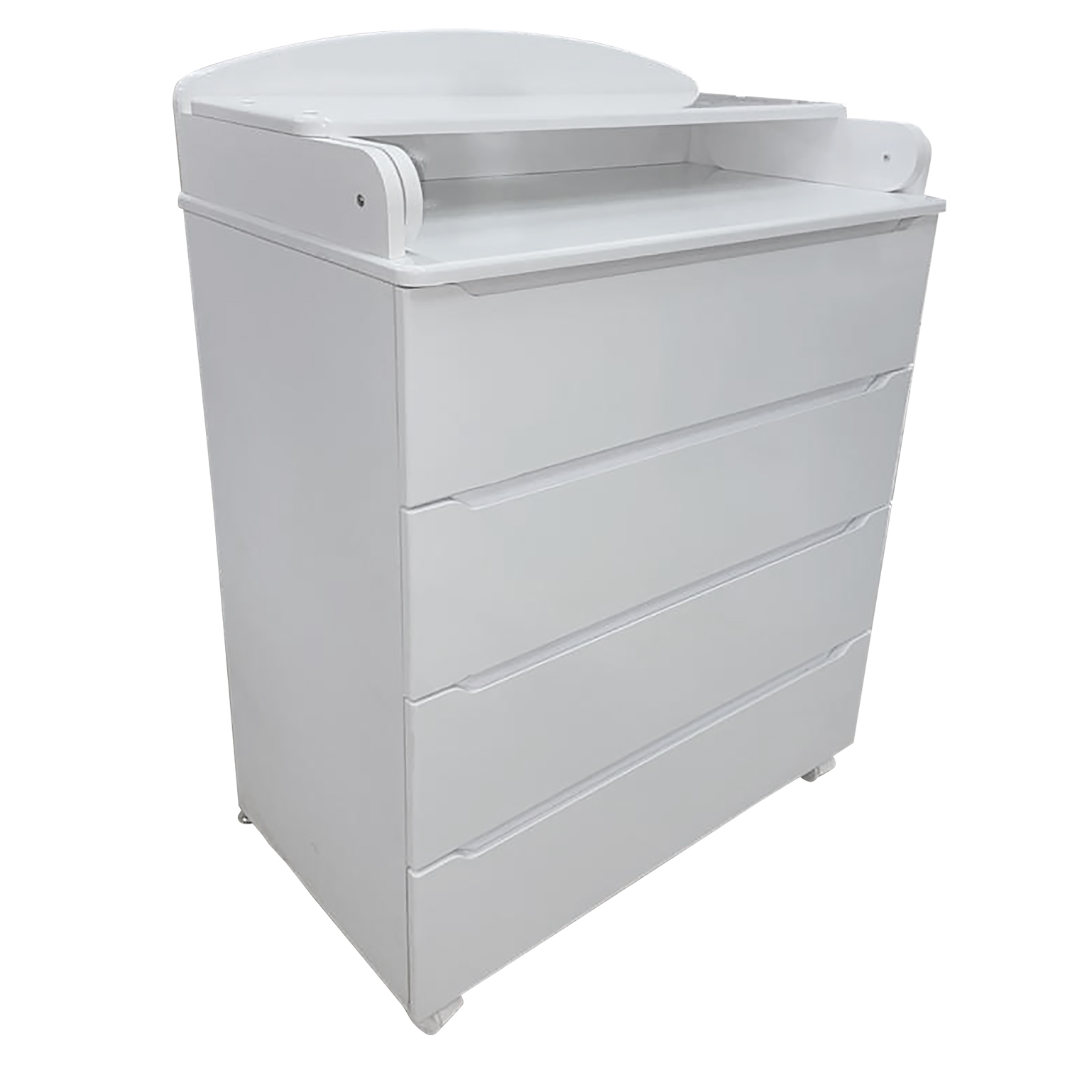 Комод Indigo Style 800/4 с широким пеленальным столиком, МДФ Белый-белый 68ea1d6e645ce61ea2c00edb22c14688