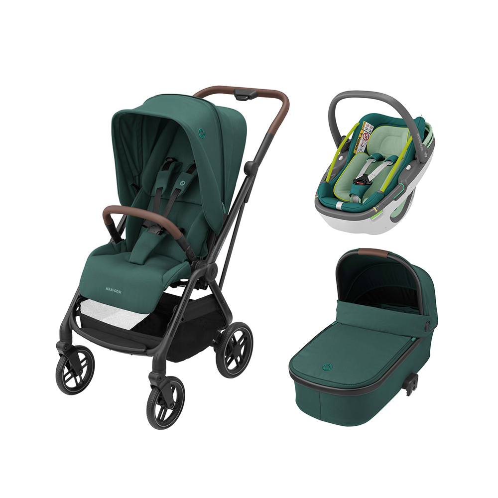 Коляска 3 в 1 Maxi-Cosi Leona Coral 360 Essential Green 30a00ee4eb233d9c8342760db0f6e0cf