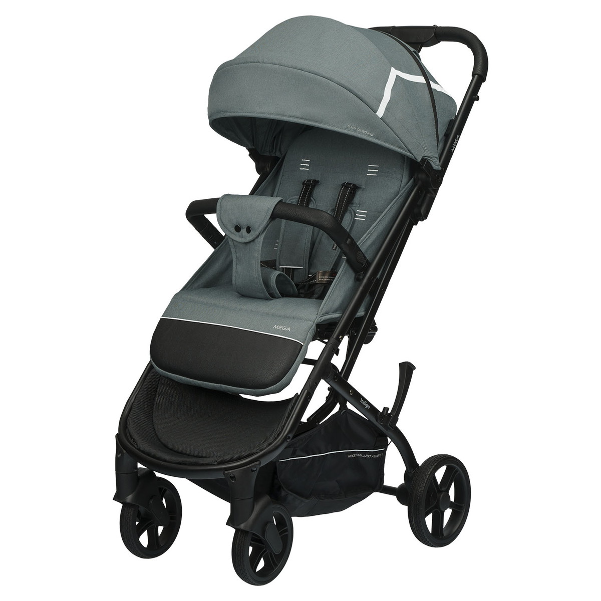 Прогулочная коляска INDIGO MEGA зеленый gpymxkzrpn7dnwjln3w4hl6p5f3qsxo3