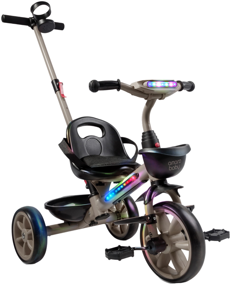 Велосипед трехколесный Amarobaby Scout (Коричневый)