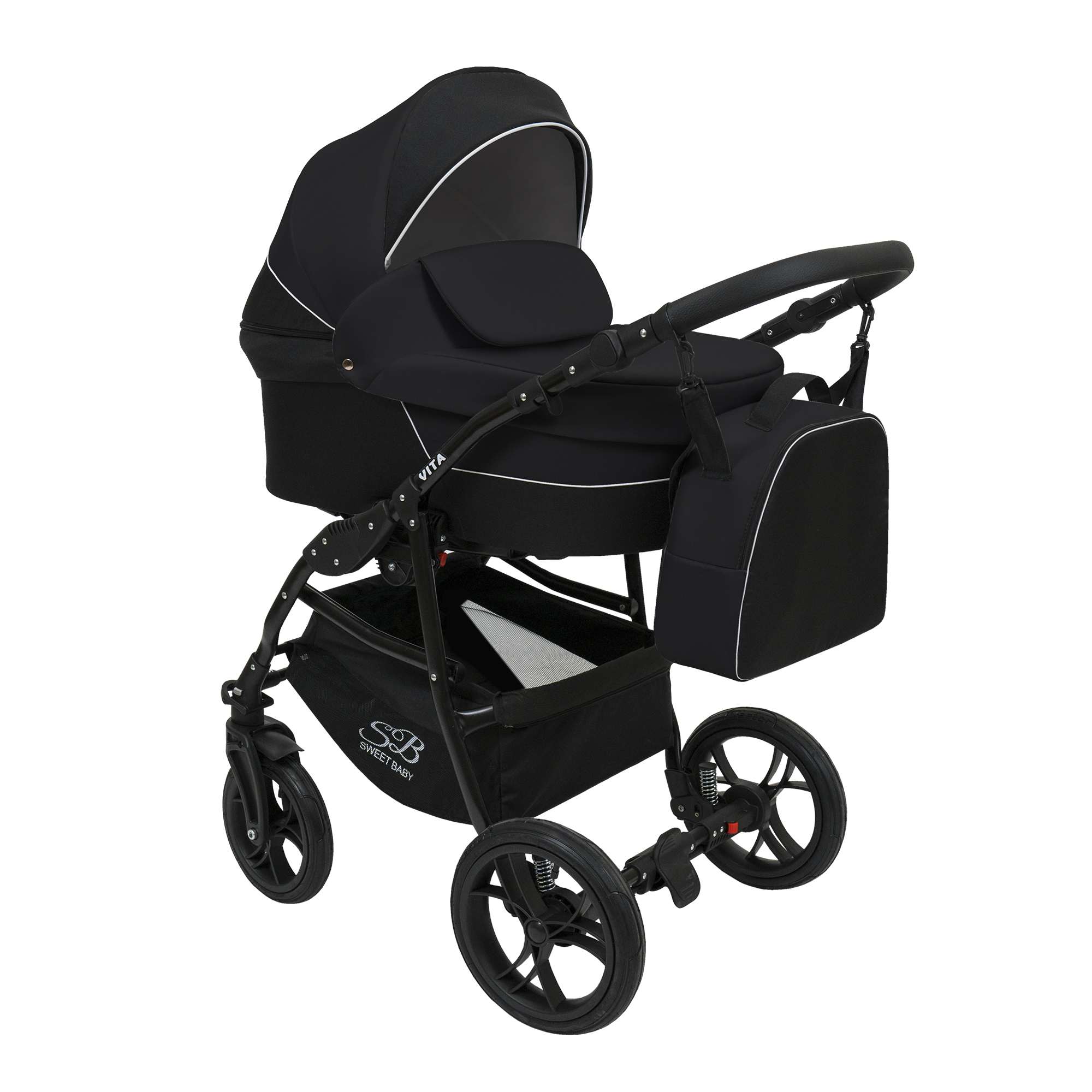 Коляска 3 в 1 Sweet Baby Vita (Black)