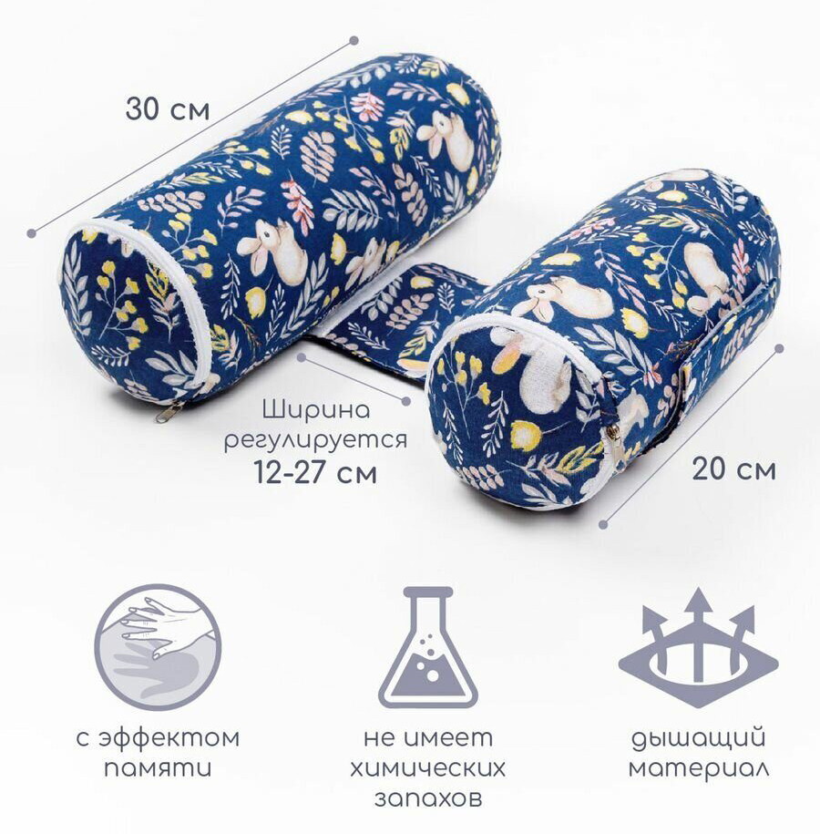 Подушка (валик-позиционер для боковой поддержки) Amarobaby с лузгой гречихи Nature Anatomy зайчики ucca9t0n08b7qr0vyvhzovn4gk1byrct
