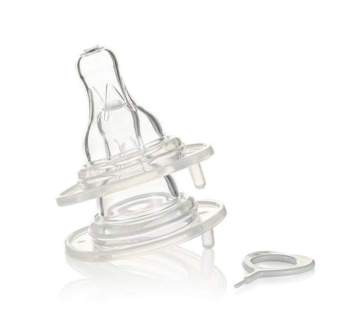 Эластичные силиконовые соски Farlin на широкое горлышко, 2 шт. в упак. Средний поток 108101138-ielastichnie-silikonovie-soski-farlin-na-shirokoe-gorli