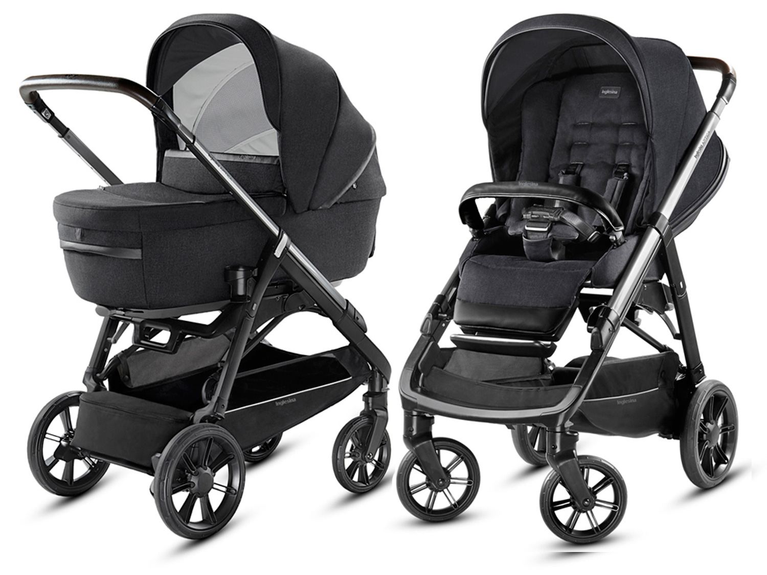 Коляска 2 в 1 Inglesina Aptica System Duo Mystic Black/Black Coffee edf3adf0095d8a1171d50c1e40bb529c