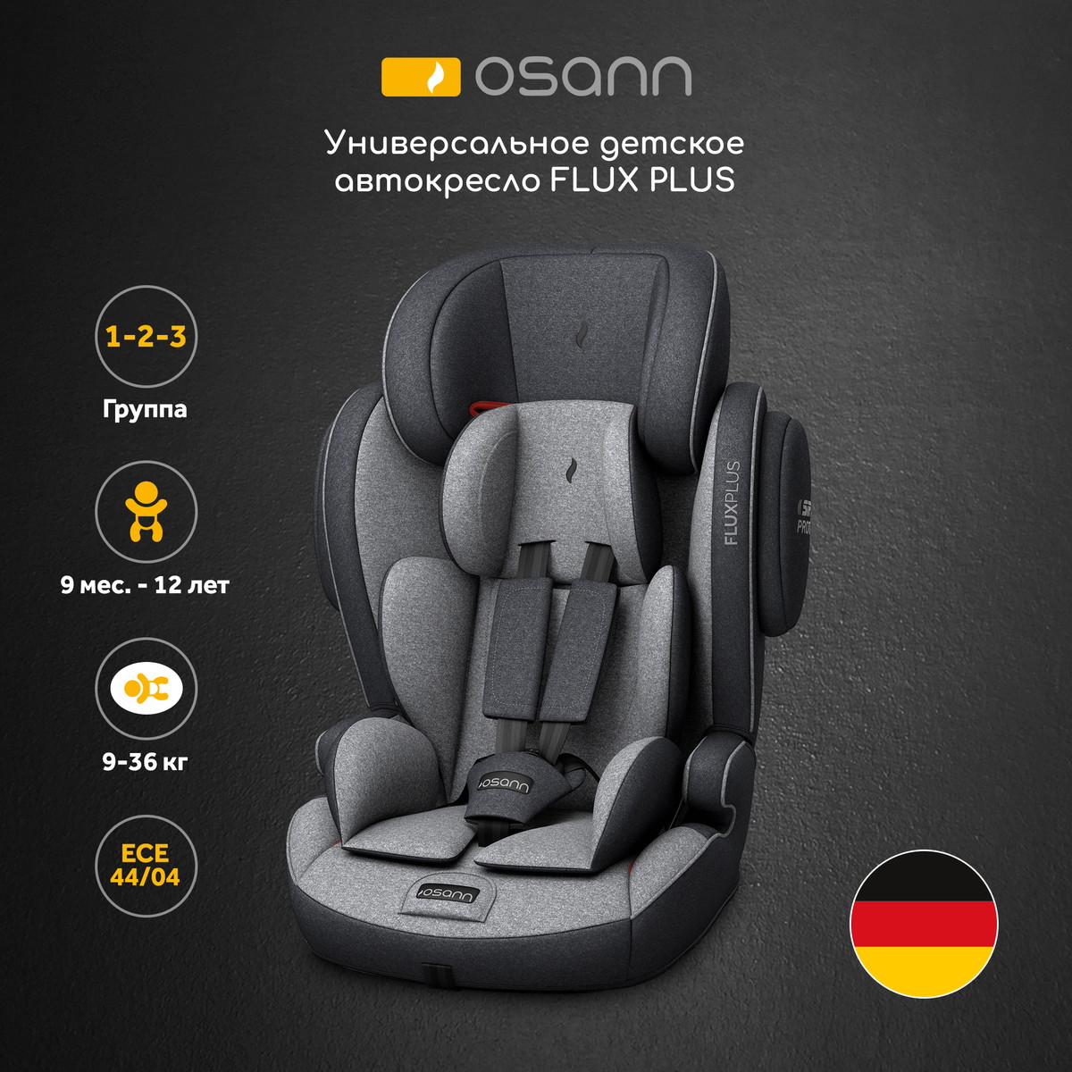 Автокресло Osann Flux Plus Universe Grey ka7l29a8swqgrkowrgj0orkkzz30kwiz