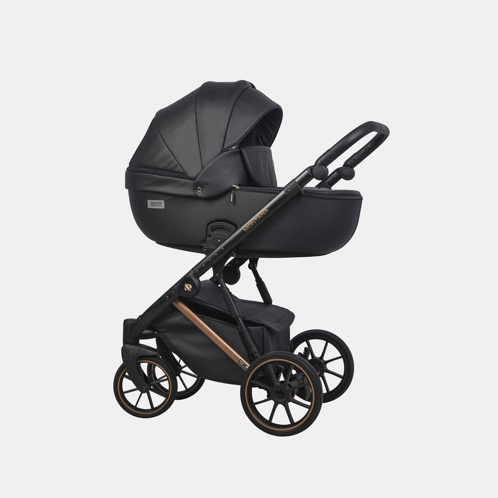 Коляска 2 в 1 RIKO BASIC MONTANA PREMIUM Copper/12 Black (черный) 108134885-kolyaska-2-v-1-riko-basic-montana-premium-copper12-black-chernii