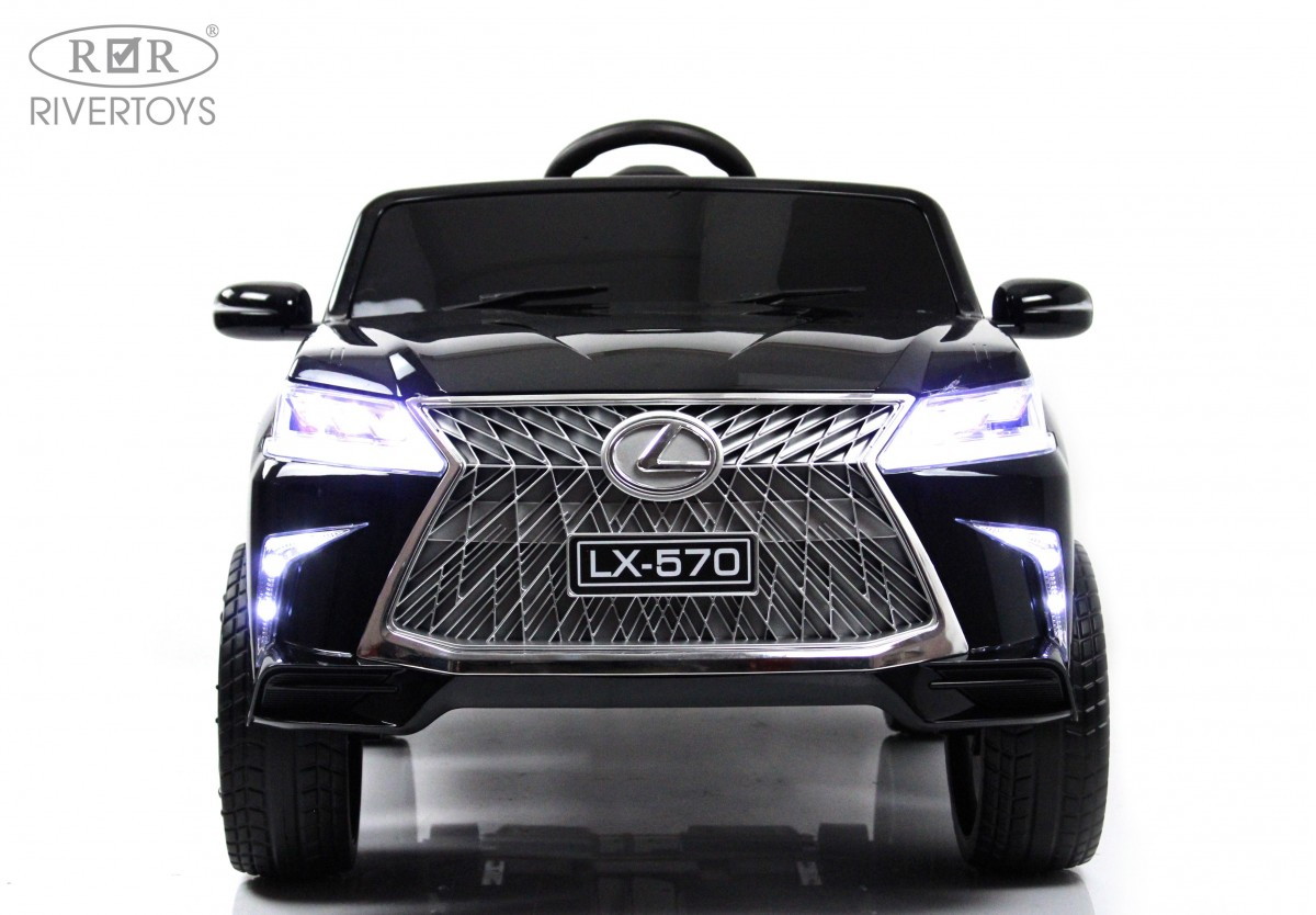Детский электромобиль RiverToys Lexus 570 E555EE черный глянец iwosgqjdv2cccxdocixa9m83rb9y2isy