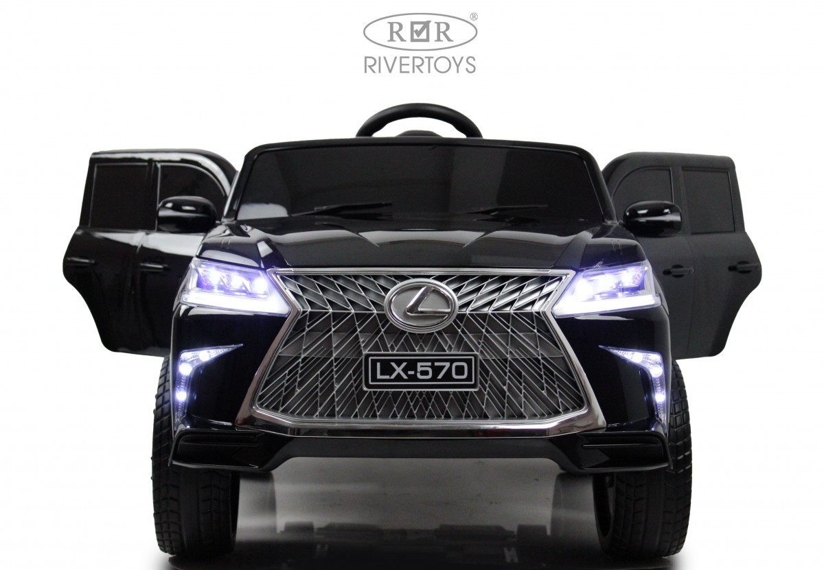 Детский электромобиль RiverToys Lexus 570 E555EE черный глянец v9vtej1lirdvj7ri9o4sos94enhdabig