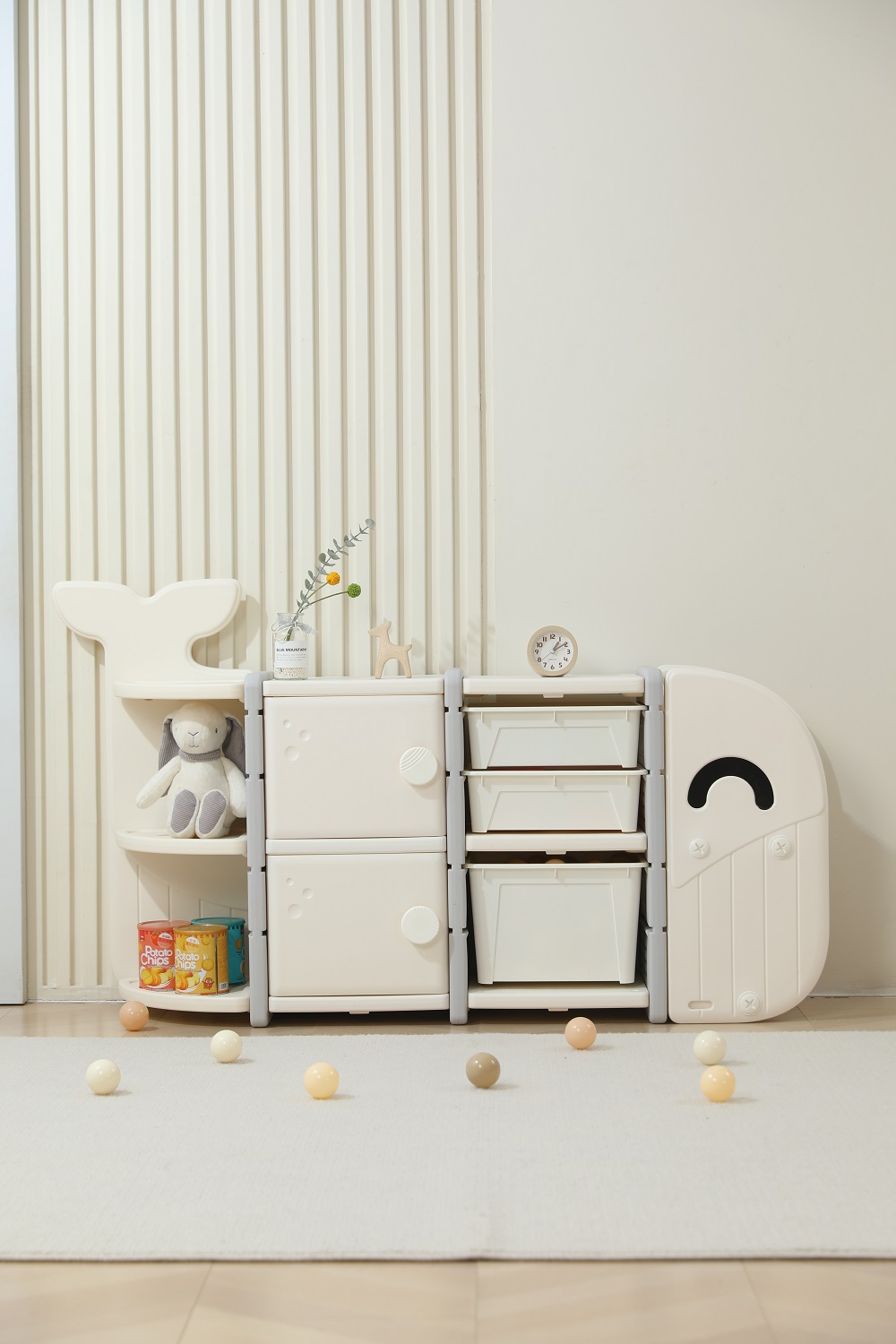 Стеллаж UNIX Kids Whale (5 ящиков) White 108131667-stellazh-unix-kids-whale-5-yashikov-white