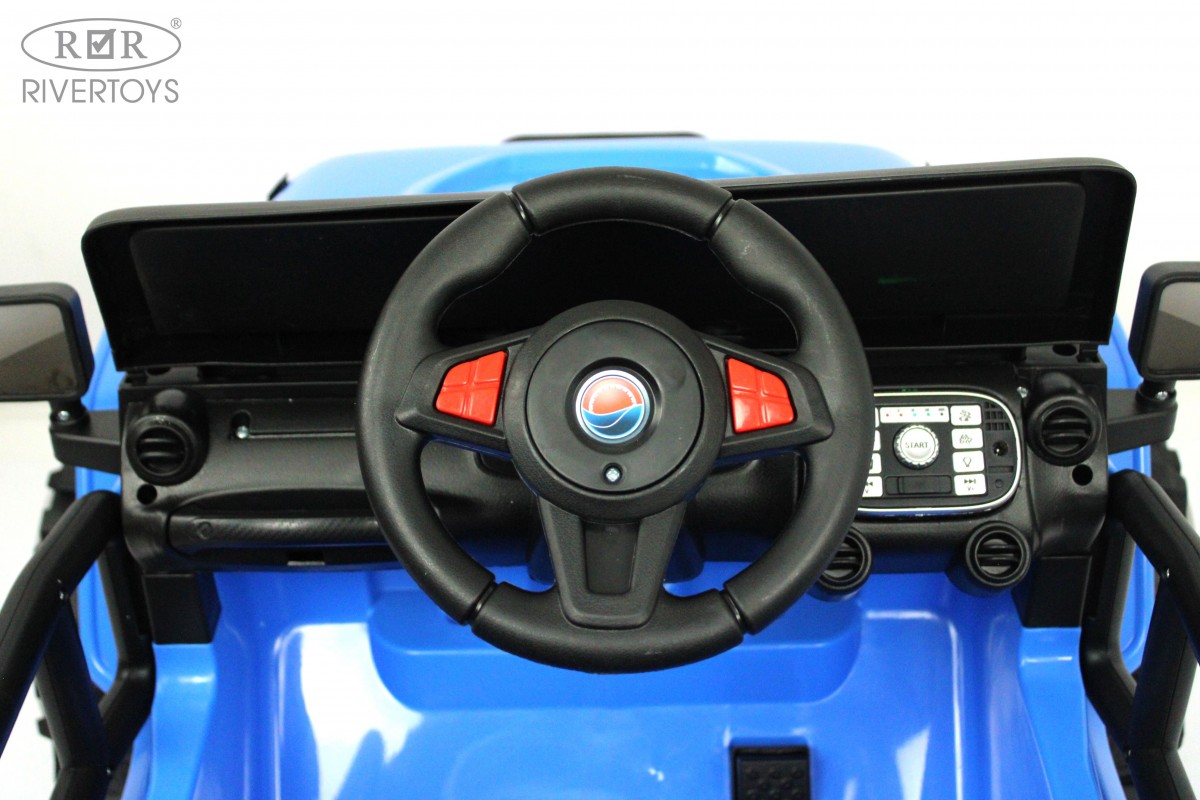 Детский электромобиль RiverToys T222TT 4WD синий y2l83tucnjiwnbp3snl6le9fjvyvzwkn