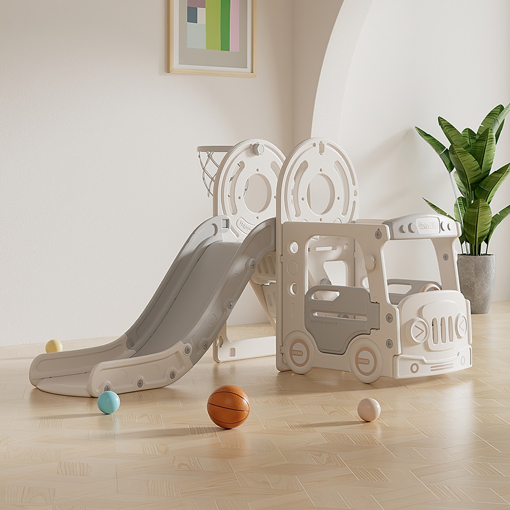 Игровой комплекс с горкой UNIX Kids Bus (171 cm) Grey 108131769-igrovoi-kompleks-s-gorkoi-unix-kids-bus-171-cm-grey