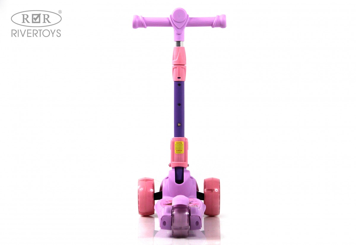 Детский самокат RiverToys HB-103 фиолетовый ysuu8g6utvz62o7upgg6t22ogfdikfgq