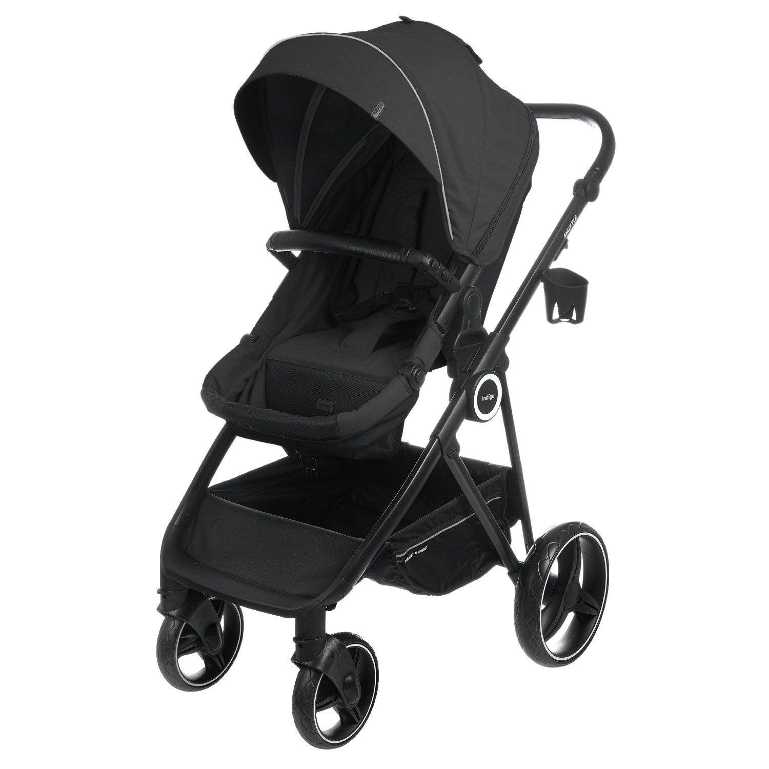 Прогулочная коляска INDIGO SHUTTLE  черный 8c2982e215bd81c63bce6d847ed98c24