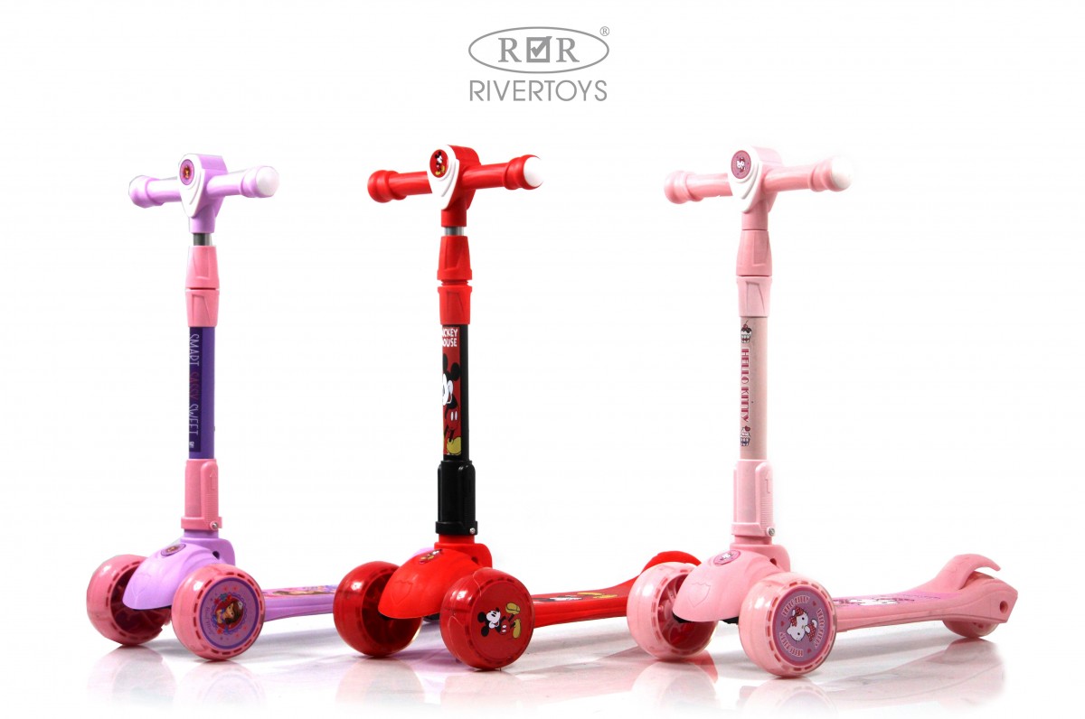 Детский самокат RiverToys HB-103 фиолетовый gpmbeyp17763yd5ekmcty3b7lwt59fek
