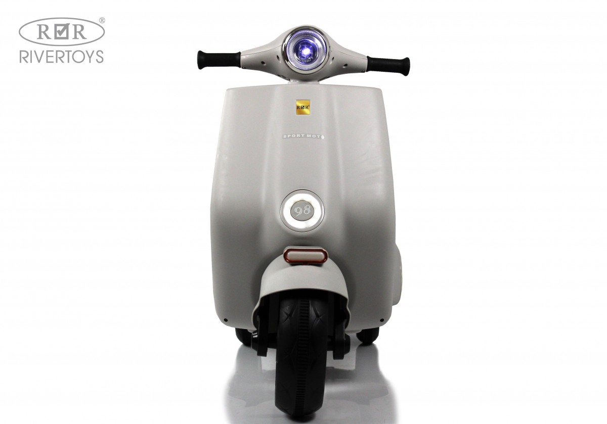 Детский электроскутер RiverToys K777PX-A серый vxldo0agg1v6n7cc8qwmw37w2b3qb4ph