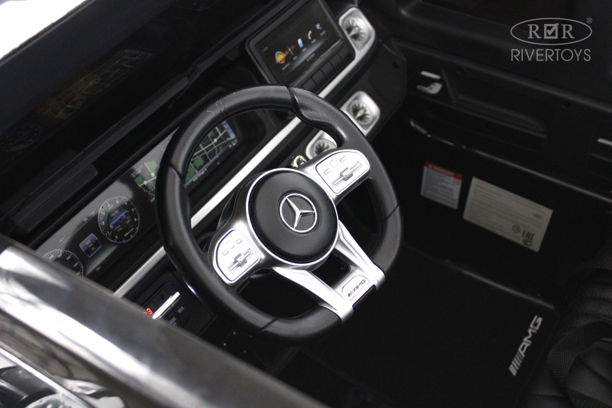 Детский электромобиль RiverToys Mercedes Benz G63 Y777YY черный xmcrumn1n92v5rdwn9z154p4rp3ywff4
