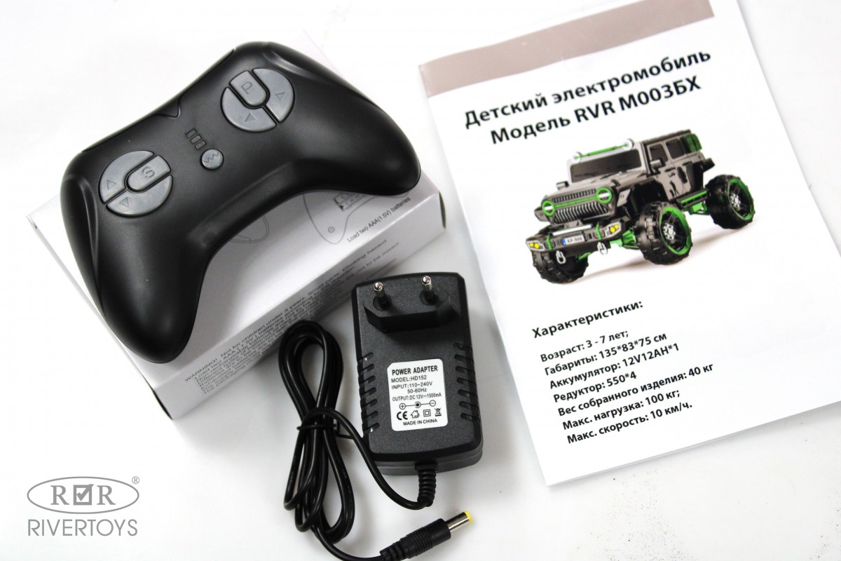 Детский электромобиль RiverToys М003БХ серый brfh53mi5cv6fvo3xr874r61in8r8cm6